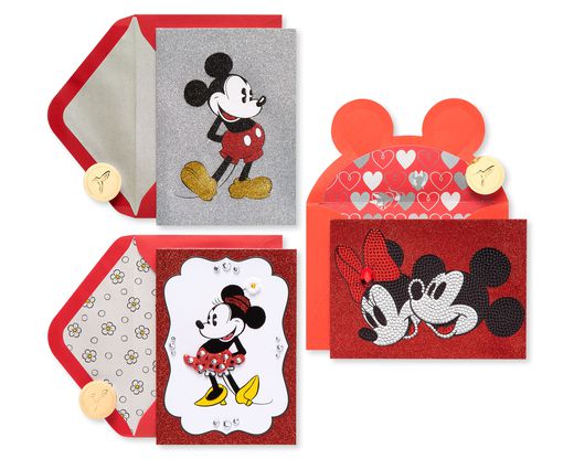Mickey and Minnie Mouse Blank Card Bundle 3-Count