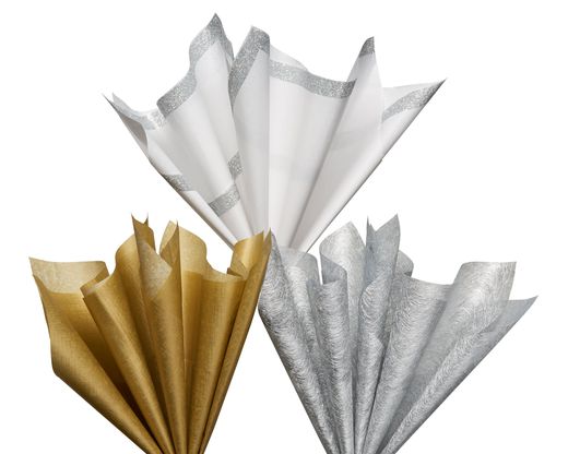 Trio Metallic Tissue Paper 12-Sheets