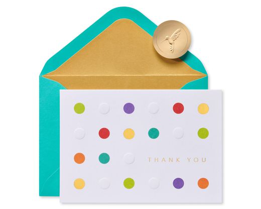 Bold Dots Blank Cards with Envelopes 12-Count