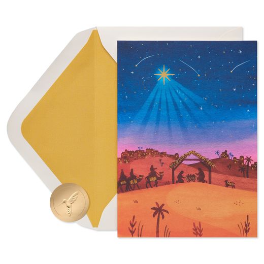 God Bless You Religious Christmas Cards Boxed with Envelopes 14-Count