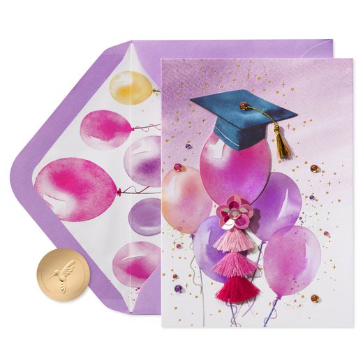 Fancy Hat Graduation Greeting Card