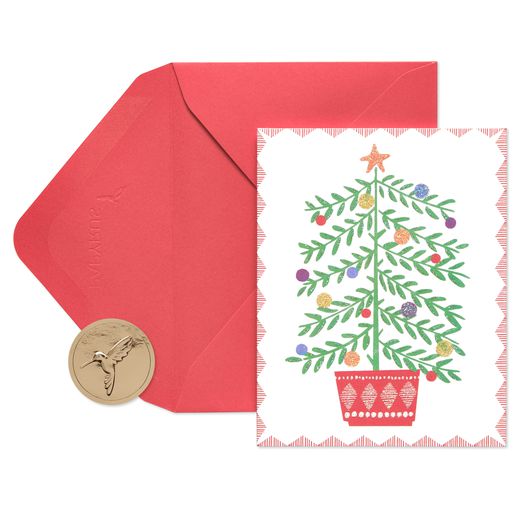 Christmas Tree in Pot Holiday Cards Boxed 20-Count
