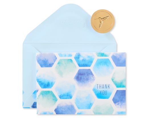 Hexagon Pattern Blank Cards with Envelopes 14-Count