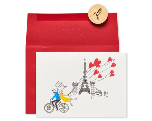 Rabbit Bike Anniversary Greeting Card