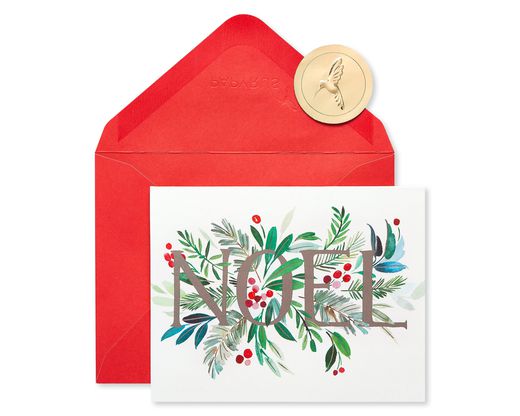 Noel and Holly Holiday Boxed Cards 20-Count