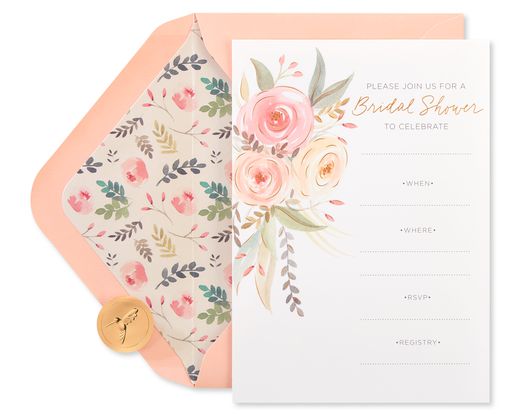 Floral Blank Note Cards with Envelopes Floral 20-Count