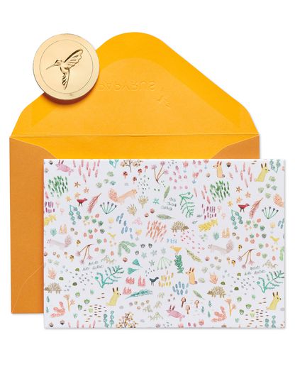 Plants and Critters Boxed Blank Note Cards with Envelopes 14-Count